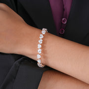 Tennis Heart-Shaped Diamond Bracelet – Romantic, Radiant & Responsibly Made